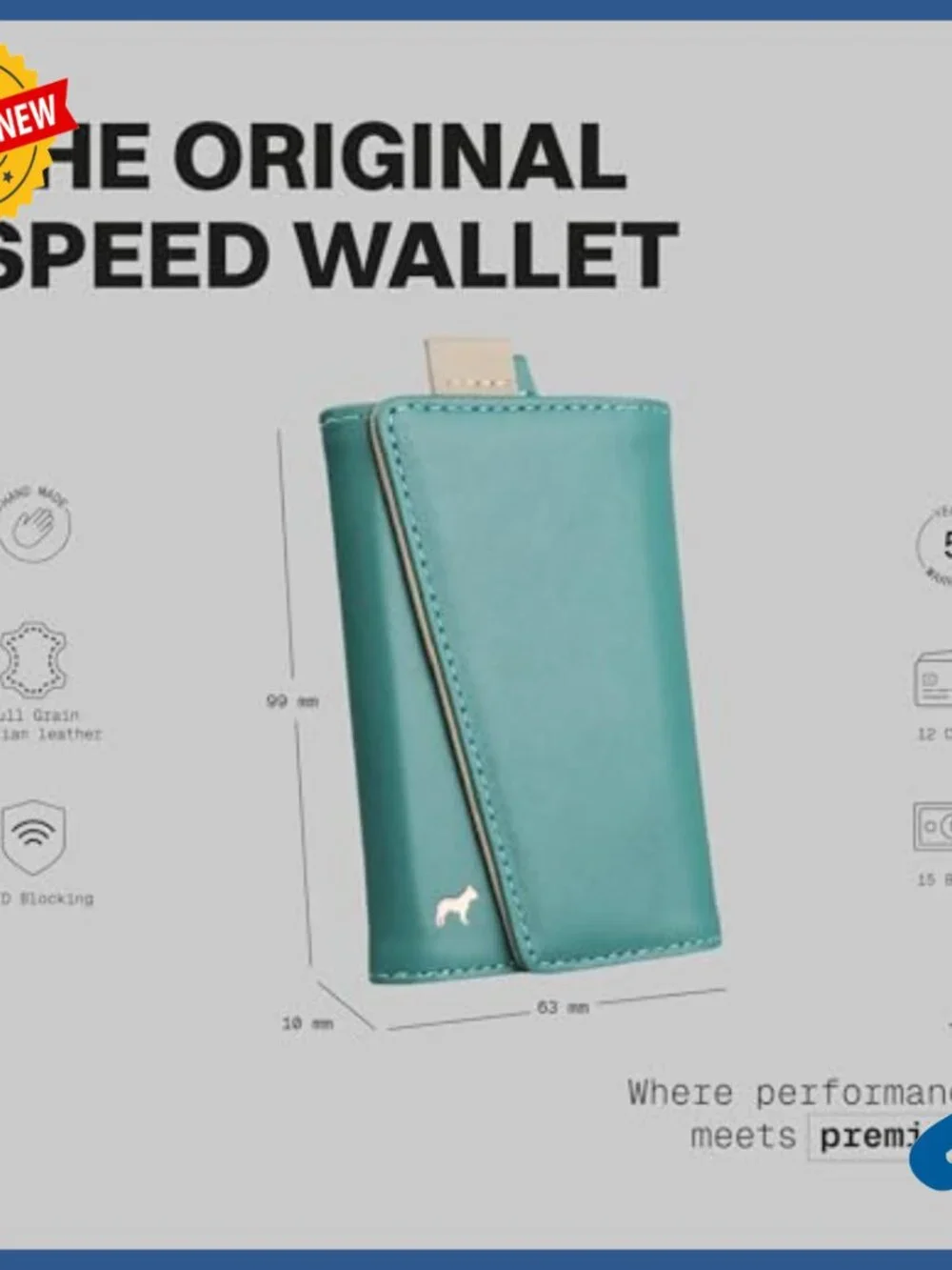 Ultra-Slim RFID Blocking Front Pocket Wallet Italian Leather Minimalist